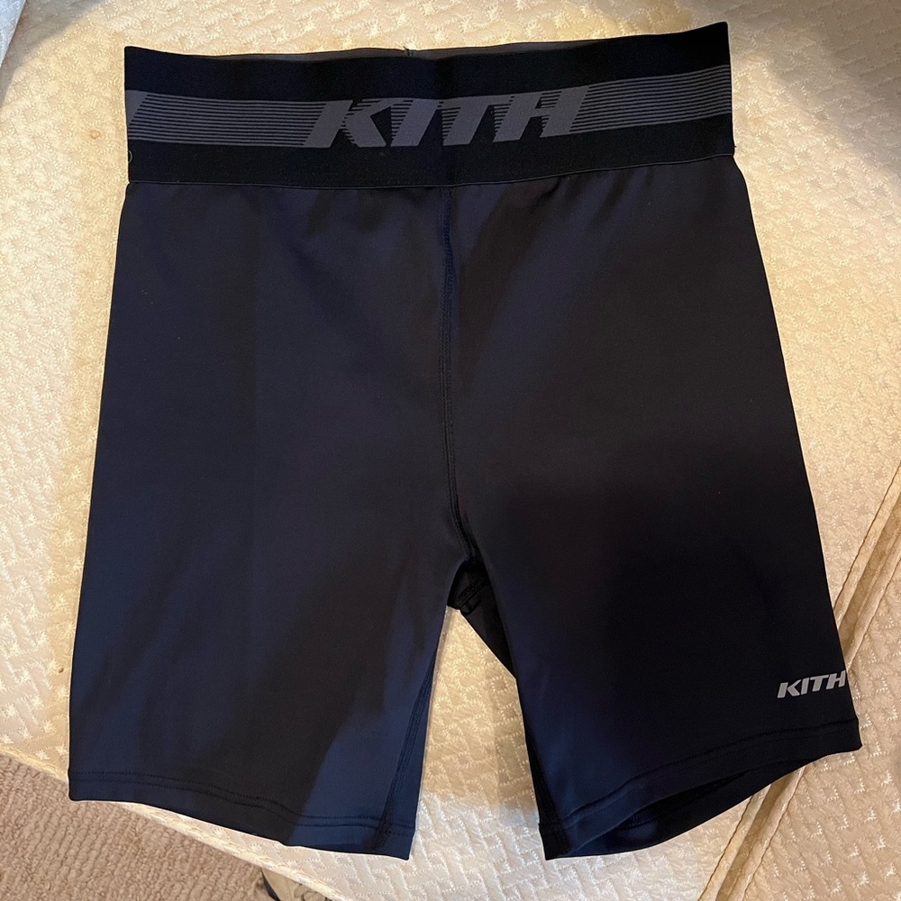 Kith black biker shorts